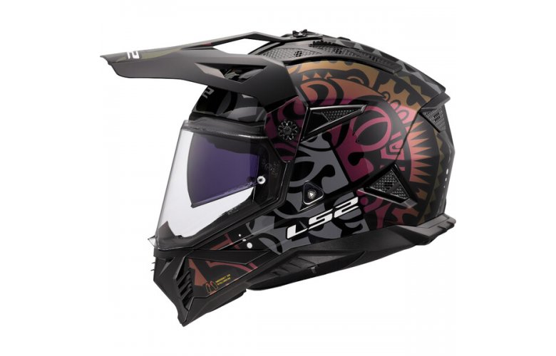 ΚΡΑΝΟΣ LS2 MX702 PIONEER II RANGI GLOSS BLACK/PURPLE