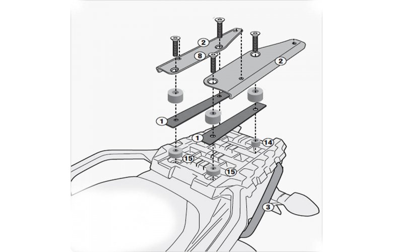 Σχάρα SR3105M_DL1000 V-Strom 2014 Suzuki GIVI