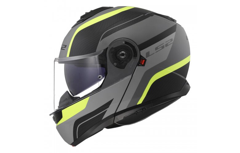 ΚΡΑΝΟΣ LS2 FF908 STROBE II MONZA MATT BLACK/GREY/HI-VIS YELLOW