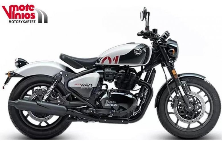 ROYAL ENFIELD SHOTGUN 650 STENCIL WHITE