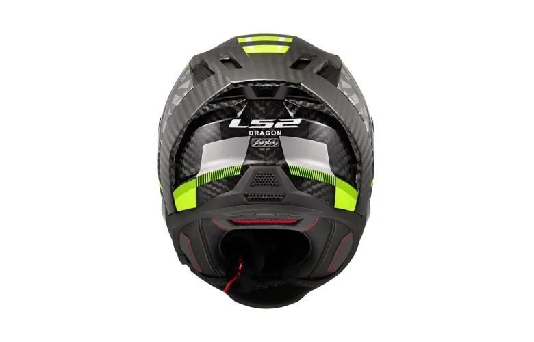 ΚΡΑΝΟΣ LS2 FF807 DRAGON TRAX GLOSS CARBON/H-VIS YELLOW