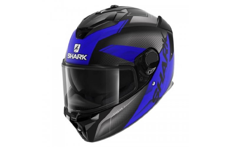 ΚΡΑΝΟΣ SHARK SPARTAN GT ELGEN MAT ΜΑΥΡΟ/ΑΝΘΡΑΚΙ/ΜΠΛΕ