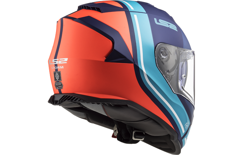 ΚΡΑΝΟΣ LS2 FF800 STORM SLANT Matt Blue / Fluo Orange