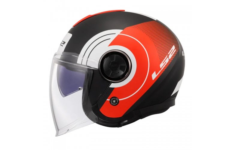 ΚΡΑΝΟΣ LS2 OF620 CLASSY DISKO MATT BLACK/RED/WHITE