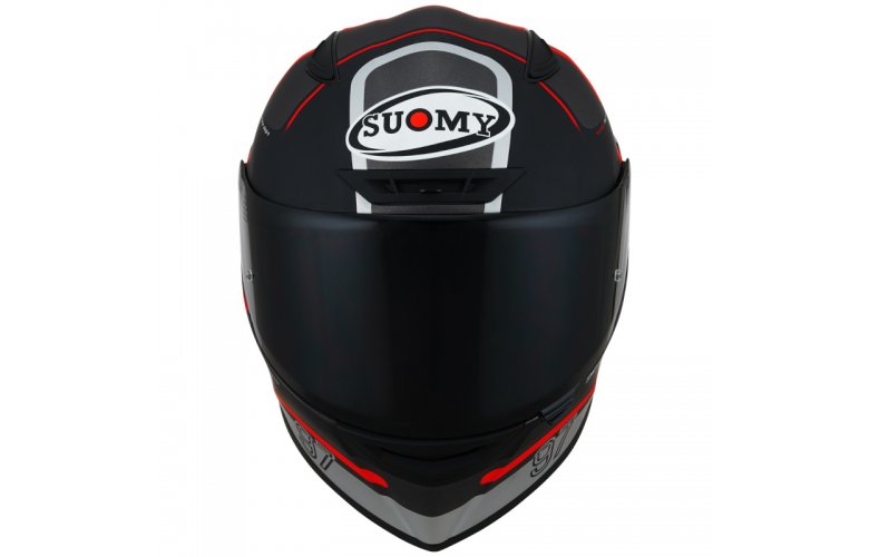 Κράνος Suomy Track-1 Ninety Seven Matt Gunmetal/Red