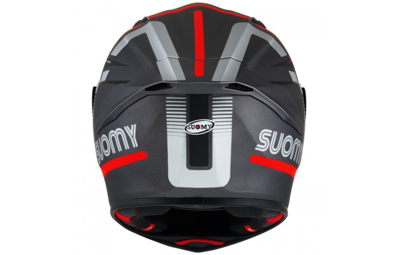 Κράνος Suomy Track-1 Ninety Seven Matt Gunmetal/Red