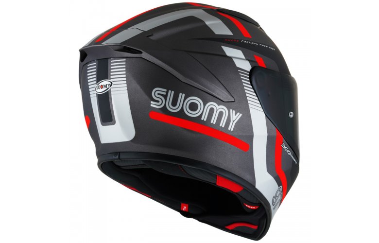 Κράνος Suomy Track-1 Ninety Seven Matt Gunmetal/Red