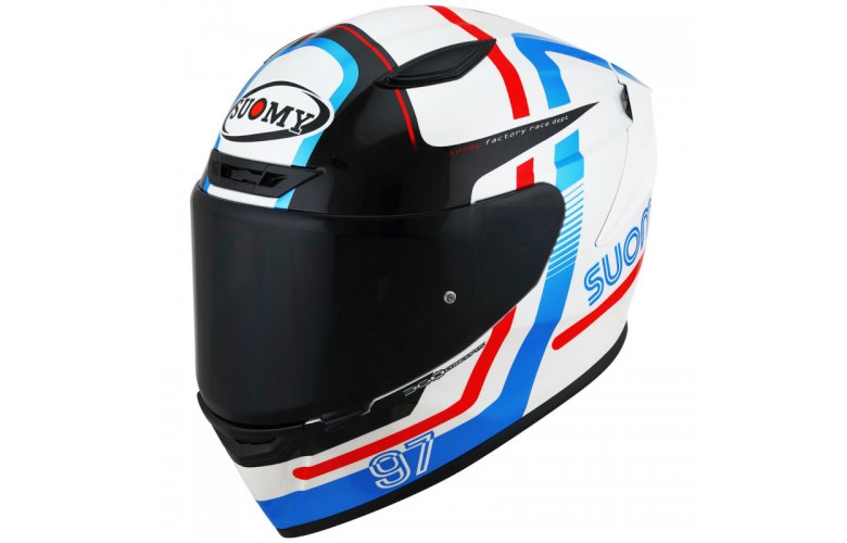 Κράνος Suomy Track-1 Ninety Seven White/Red