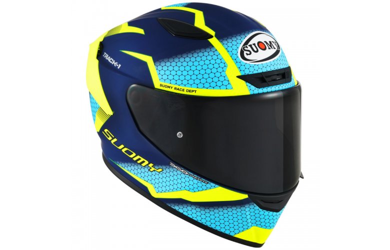 Κράνος Suomy Track-1 Reaction Blue/Yellow