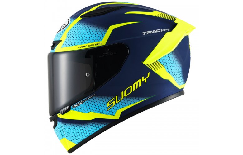 Κράνος Suomy Track-1 Reaction Blue/Yellow