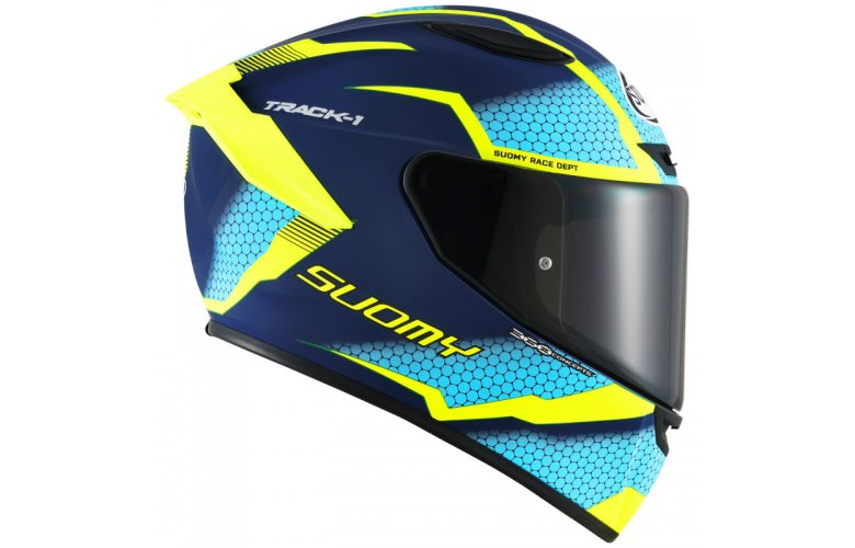 Κράνος Suomy Track-1 Reaction Blue/Yellow