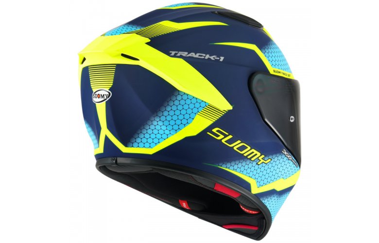 Κράνος Suomy Track-1 Reaction Blue/Yellow