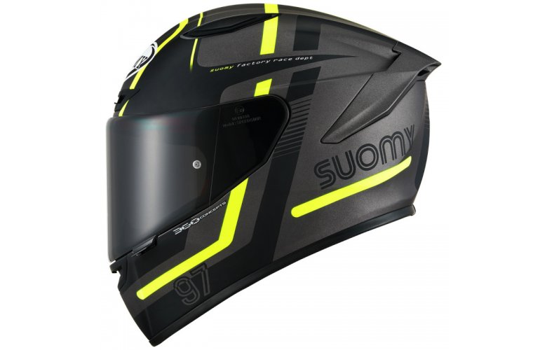 Κράνος Suomy Track-1 Ninety Seven Gunmetal/Yellow