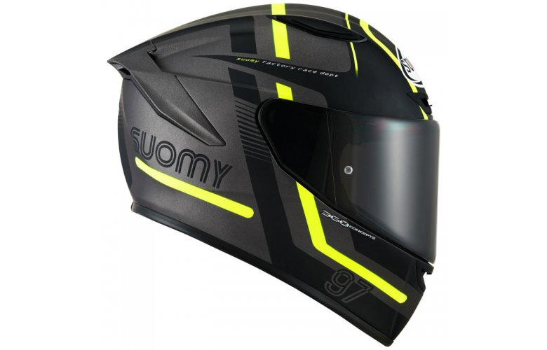 Κράνος Suomy Track-1 Ninety Seven Gunmetal/Yellow