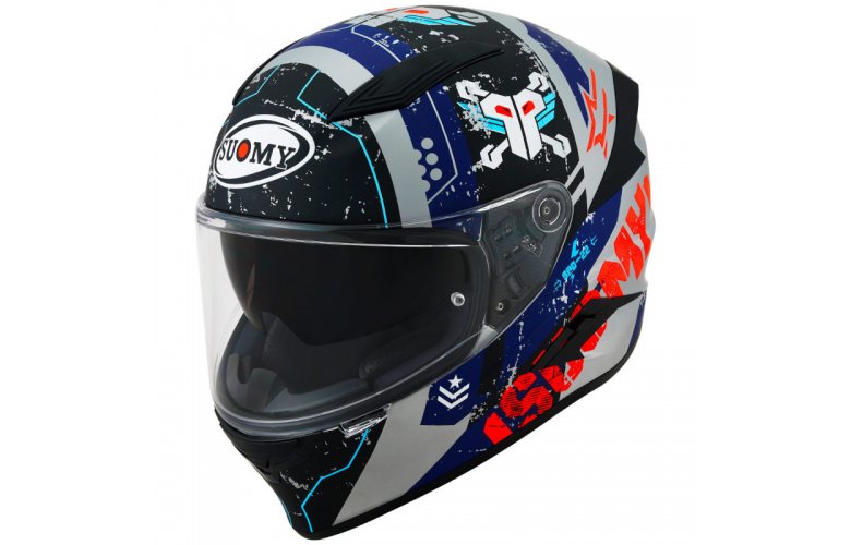 Κράνος Suomy Speedstar Tactic Matt Silver/Red