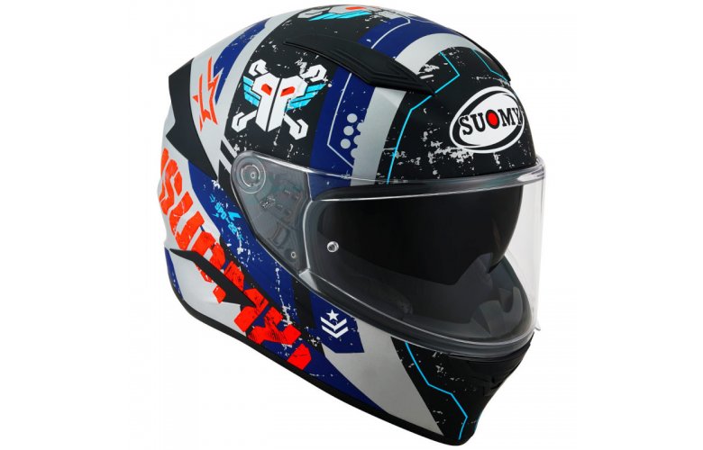 Κράνος Suomy Speedstar Tactic Matt Silver/Red