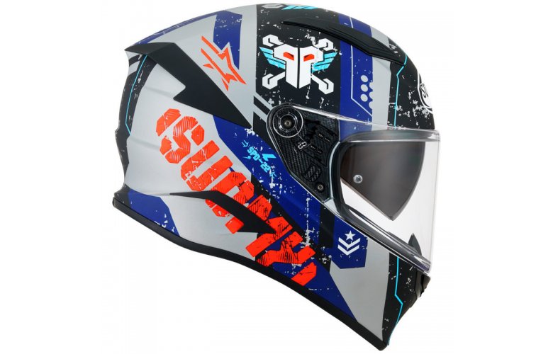 Κράνος Suomy Speedstar Tactic Matt Silver/Red