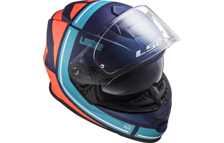 ΚΡΑΝΟΣ LS2 FF800 STORM SLANT Matt Blue / Fluo Orange