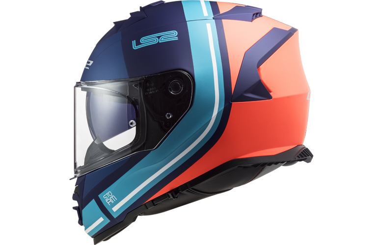 ΚΡΑΝΟΣ LS2 FF800 STORM SLANT Matt Blue / Fluo Orange