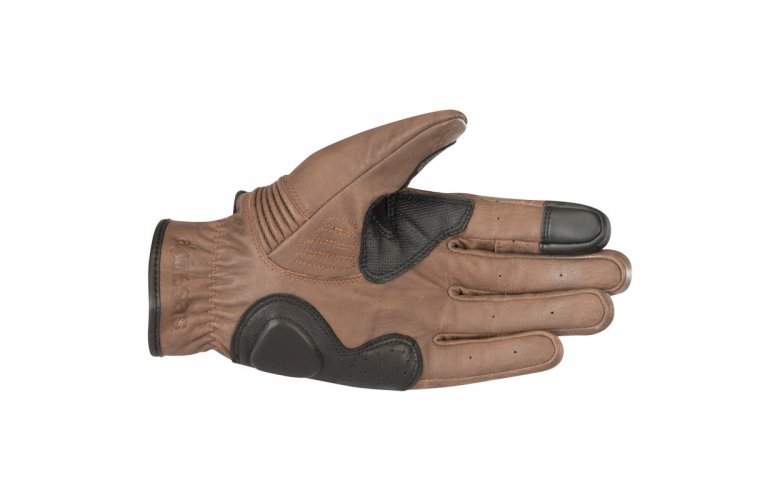 ΓΑΝΤΙΑ ΔΕΡΜΑΤΙΝΑ ΔΙΑΤΡΗΤΑ ALPINESTARS CRAZY EIGHT ΚΑΦΕ