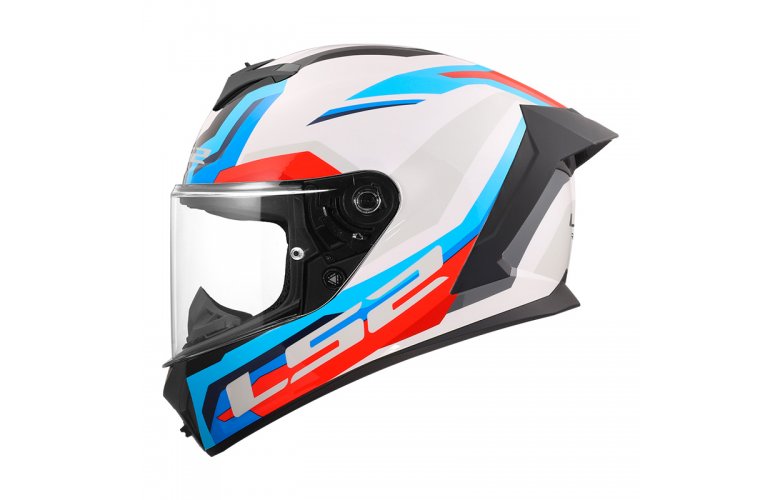 ΚΡΑΝΟΣ LS2 FF820 RAPID III HYPER WHITE/BLUE/RED