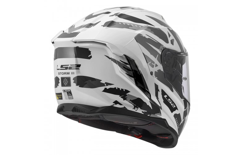 ΚΡΑΝΟΣ LS2 FF818 STORM III KAOS WHITE GREY