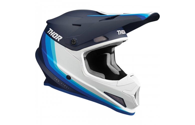 ΚΡΑΝΟΣ MX THOR SECTOR RUNNER NAVY/WHITEMIPS HELMETS