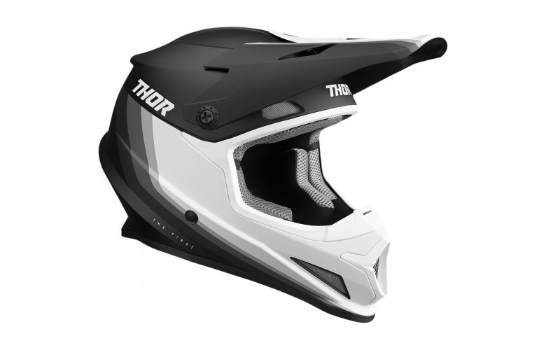ΚΡΑΝΟΣ MX THOR SECTOR RUNNER BLACK/WHITE MIPS HELMETS