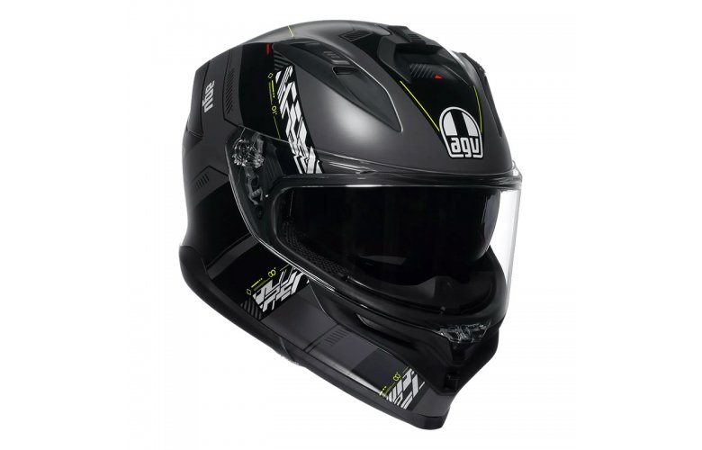 ΚΡΑΝΟΣ AGV K7 MPLK KYBER MATT GREY/YELLOW FLUO
