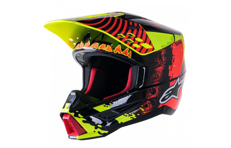 ΚΡΑΝΟΣ ALPINESTARS SM-5 ACTION ΜΑΥΡΟ/ΚΟΚΚΙΝΟ/ΚΙΤΡΙΝΟ FLUO