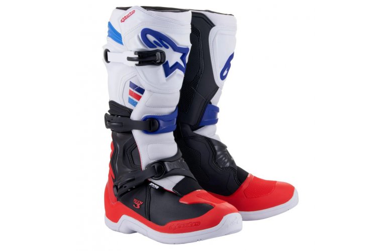 ΜΠΟΤΕΣ ALPINESTARS TECH 3 ΛΕΥΚΟ/ΚΟΚΚΙΝΟ/ΜΠΛΕ