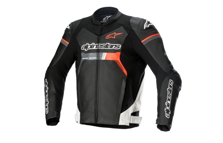ΔΕΡΜΑΤΙΝΟ ΜΠΟΥΦΑΝ ALPINESTARS GP FORCE  ΜΑΥΡΟ/ΛΕΥΚΟ/ΚΟΚΚΙΝΟ FLUO