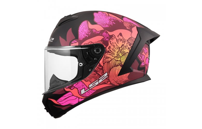 ΚΡΑΝΟΣ LS2 FF820 RAPID III POPPIES II ECE 22.06 BLACK/PINK