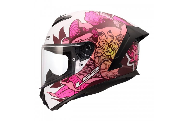 ΚΡΑΝΟΣ LS2 FF820 RAPID III POPPIES II ECE 22.06 WHITE/PINK