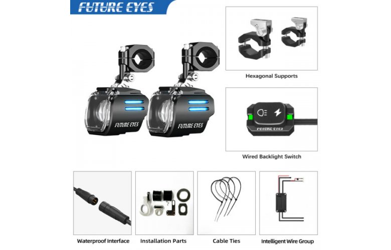 ΠΡΟΒΟΛΑΚΙΑ ΜΗΧΑΝΗΣ LED FUTURE EYES UF1 VIPER DRL ΜΠΛΕ