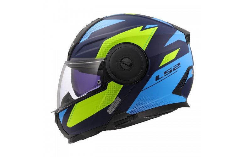 ΚΡΑΝΟΣ LS2 FF902 SCOPE II DURIA MATT BLUE/FLUO YELLOW