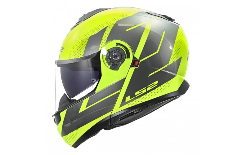 ΚΡΑΝΟΣ LS2 FF908 STROBE II CODE H‑V YELLOW/GREY