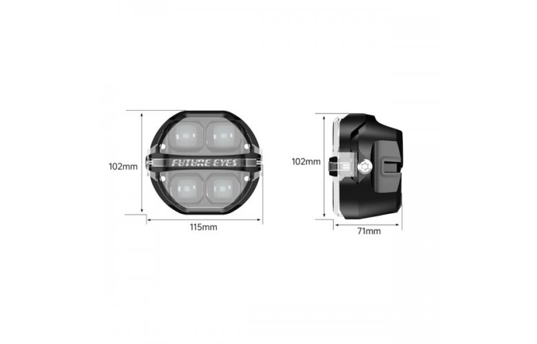 ΠΡΟΒΟΛΑΚΙΑ ΜΗΧΑΝΗΣ LED FUTURE EYES Χ100