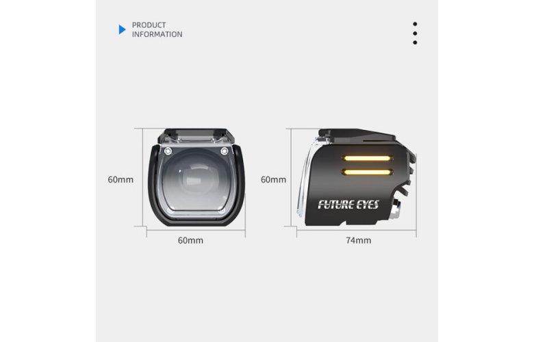 ΠΡΟΒΟΛΑΚΙΑ ΜΗΧΑΝΗΣ LED FUTURE EYES UF1 VIPER DRL ΜΠΛΕ