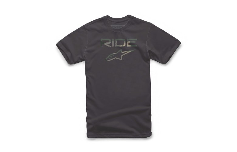 T-SHIRT ALPINESTARS RIDE 2.0 CAMO ΜΑΥΡΟ
