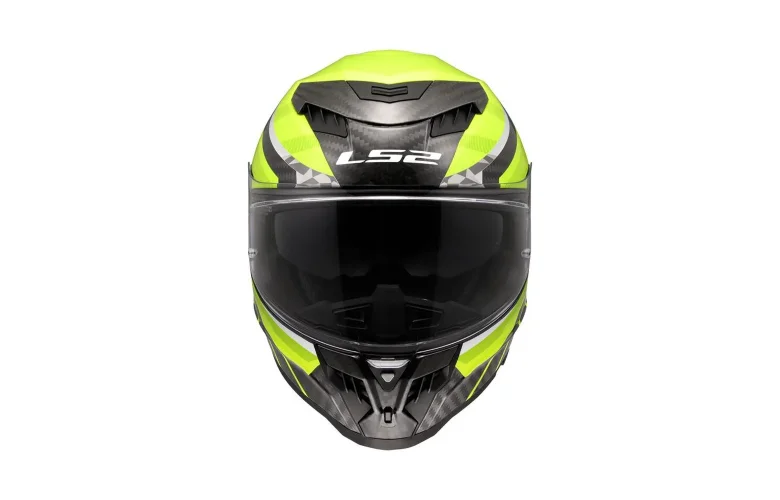 ΚΡΑΝΟΣ LS2 FF807 DRAGON TRAX GLOSS CARBON/H-VIS YELLOW