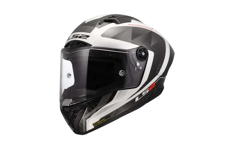 ΚΡΑΝΟΣ LS2 FULL FACE FF805 THUNDER GP AERO CARBON RAUTE WHITE GREY ECE 22.06