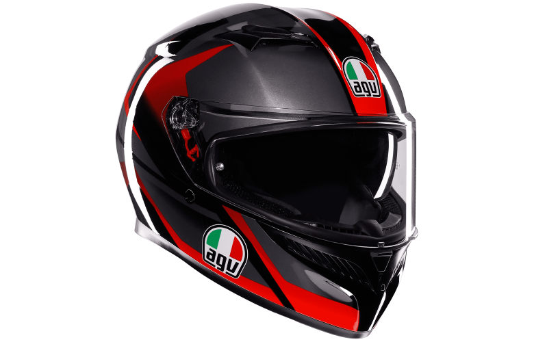 ΚΡΑΝΟΣ K3 AGV E2206 Striga Matt Black Grey Red