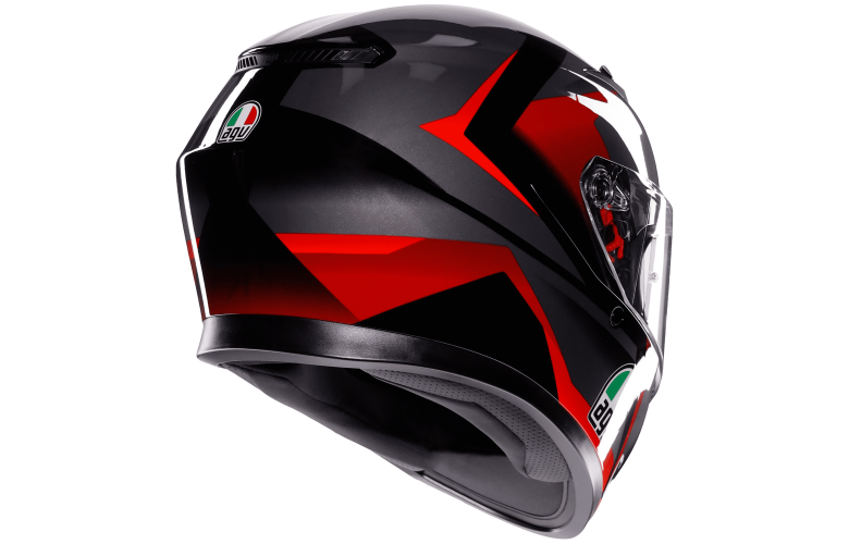 ΚΡΑΝΟΣ K3 AGV E2206 Striga Matt Black Grey Red