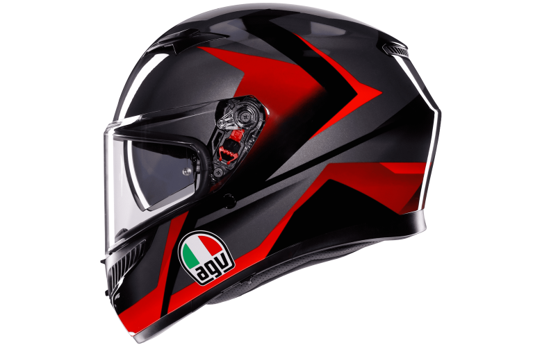 ΚΡΑΝΟΣ K3 AGV E2206 Striga Matt Black Grey Red