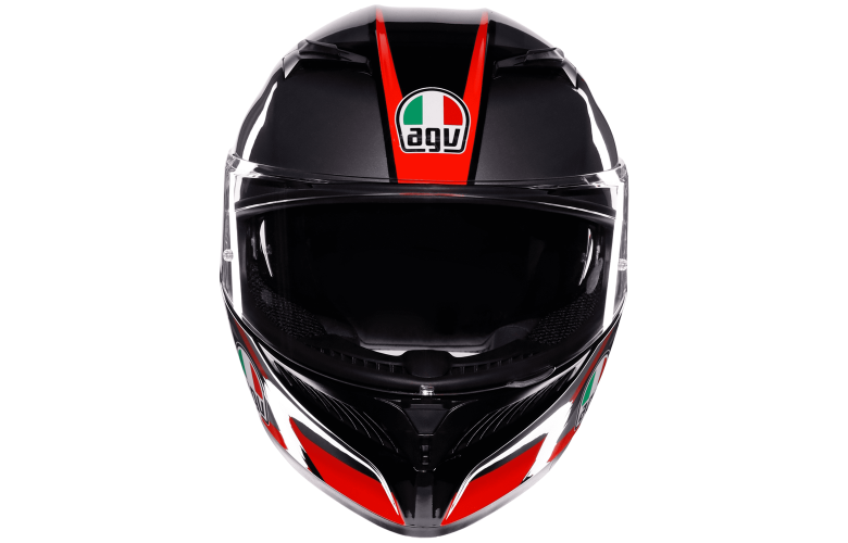 ΚΡΑΝΟΣ K3 AGV E2206 Striga Matt Black Grey Red