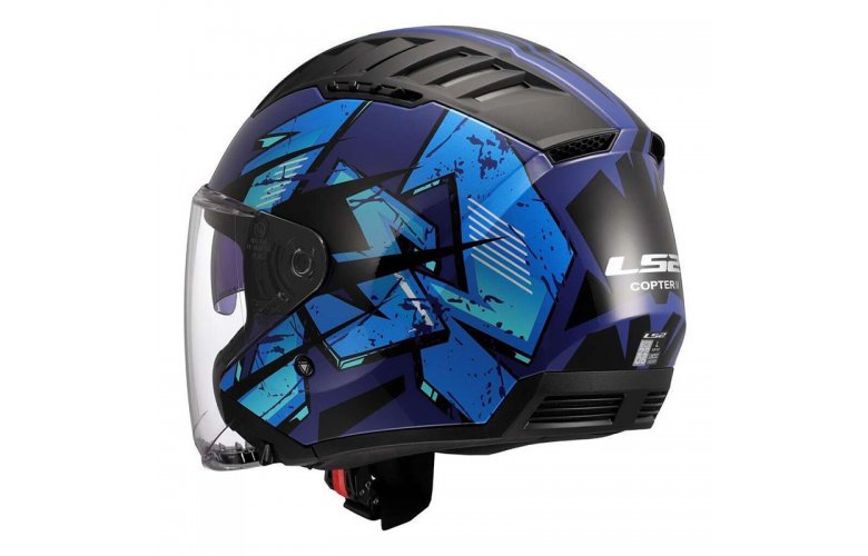 ΚΡΑΝΟΣ LS2 OF600 COPTER II KANJI BLUE GLOSS