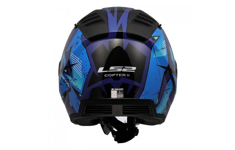 ΚΡΑΝΟΣ LS2 OF600 COPTER II KANJI BLUE GLOSS