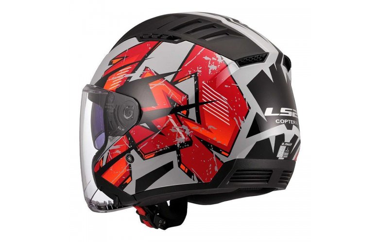 ΚΡΑΝΟΣ LS2 OF600 COPTER II KANJI LIGHT GREY