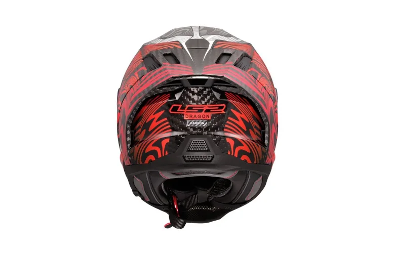 ΚΡΑΝΟΣ LS2 FF807 DRAGON CARBON ENTHUM GLOSS RED